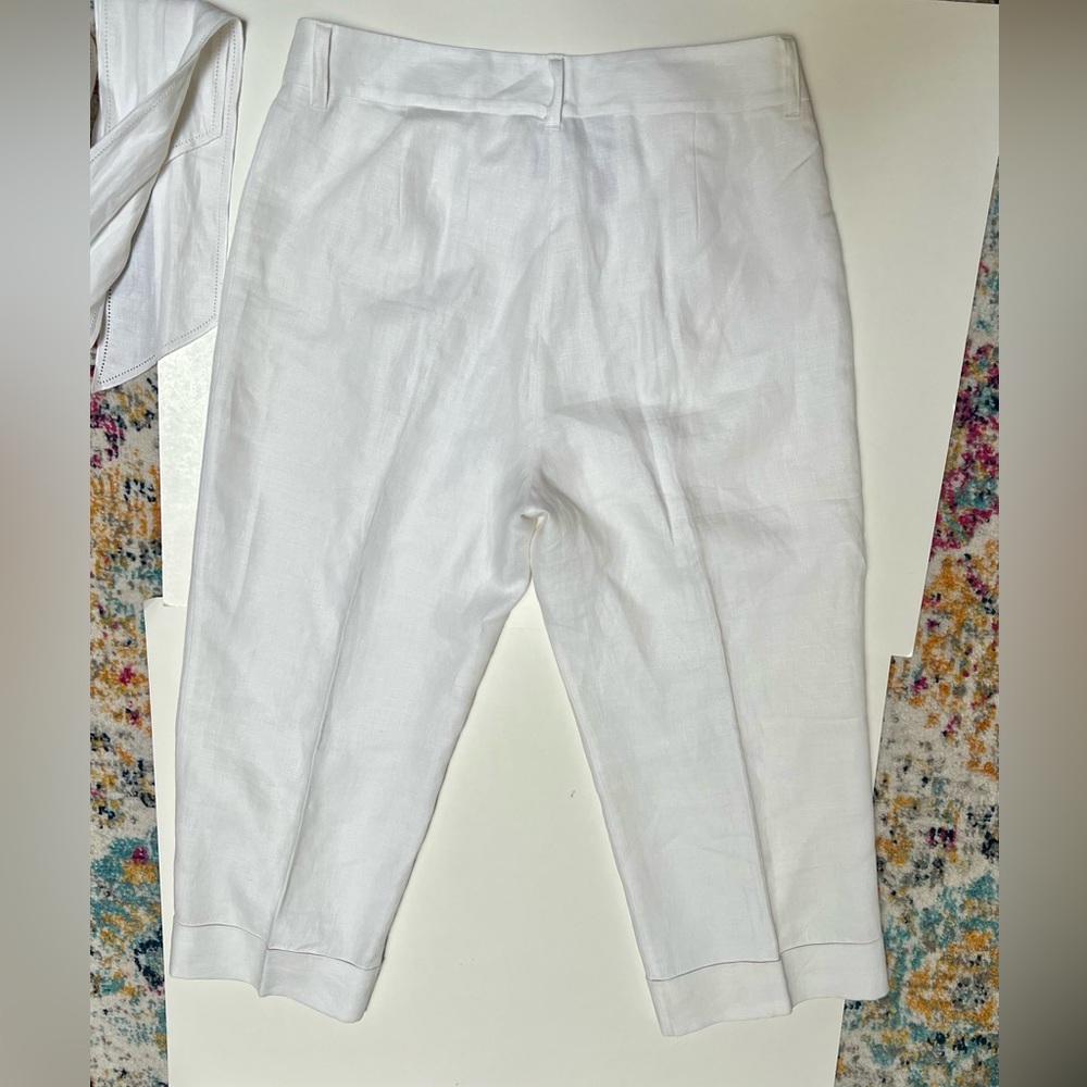 Jones New York white linen pants - Picture 8 of 11